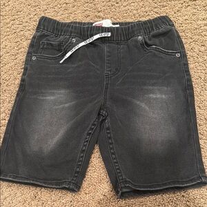 Levi's Kids Black Denim stretchy Shorts